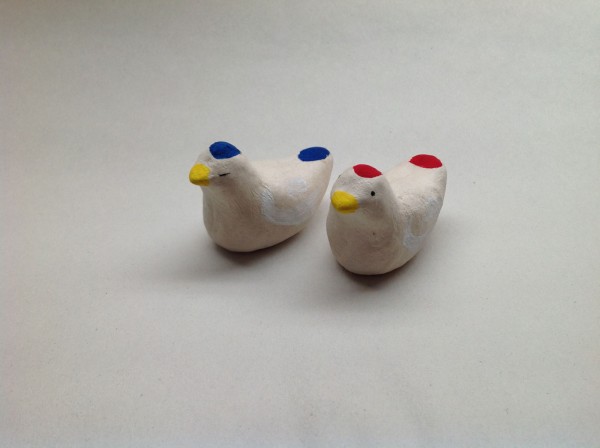 張子の絵付け、実演します。